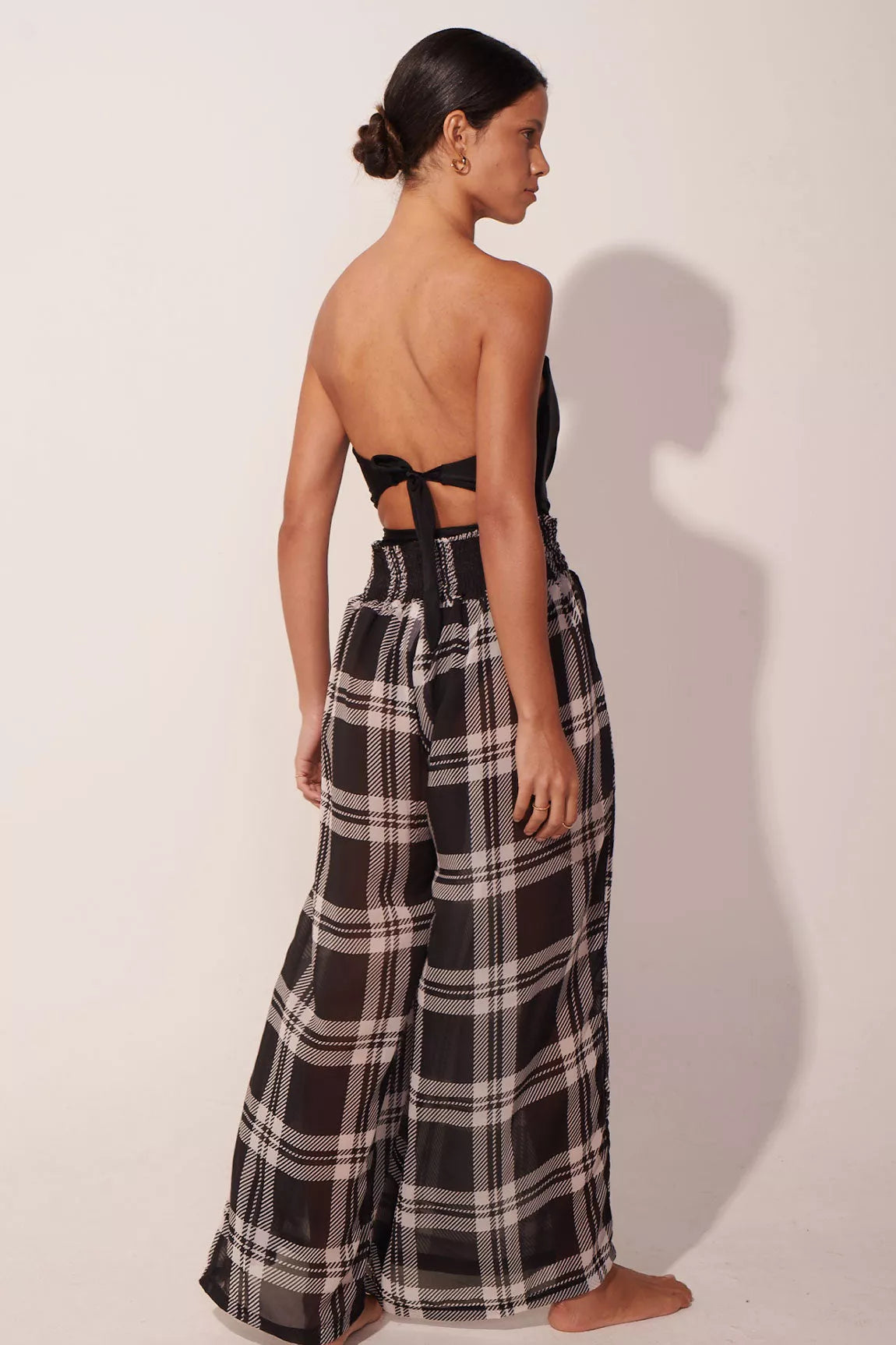 Pantalón The Vintage Checked Maxi Black