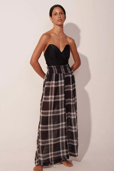 Pantalón The Vintage Checked Maxi Black