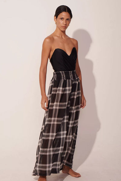 Pantalón The Vintage Checked Maxi Black