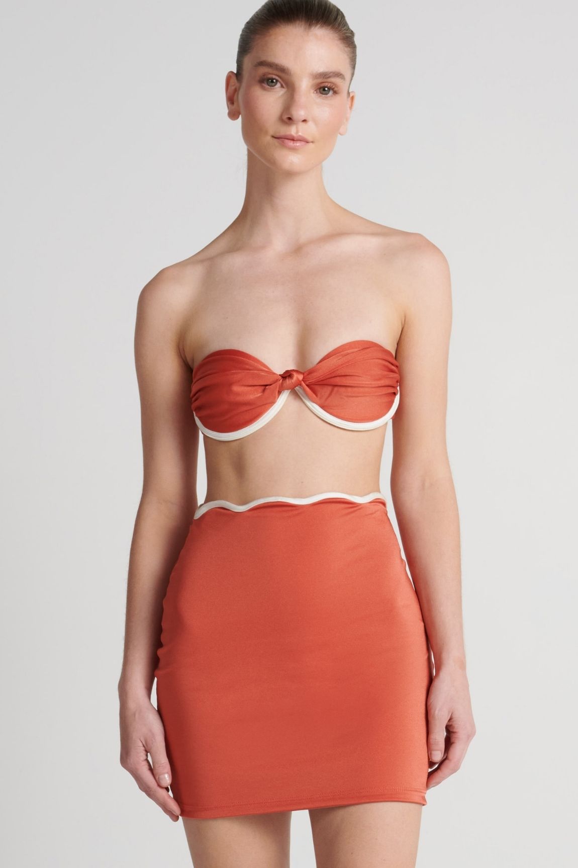 Falda Prism Wave Crimsom