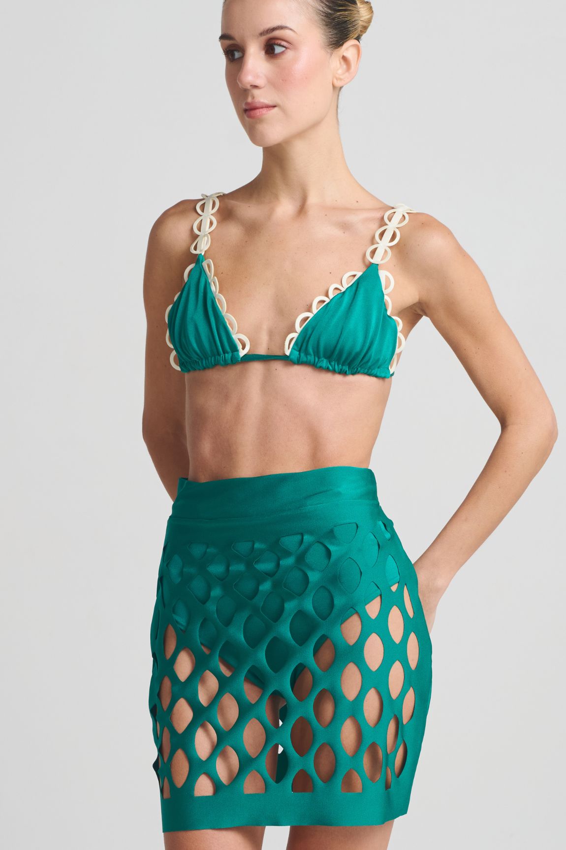 Falda Celina Turqui