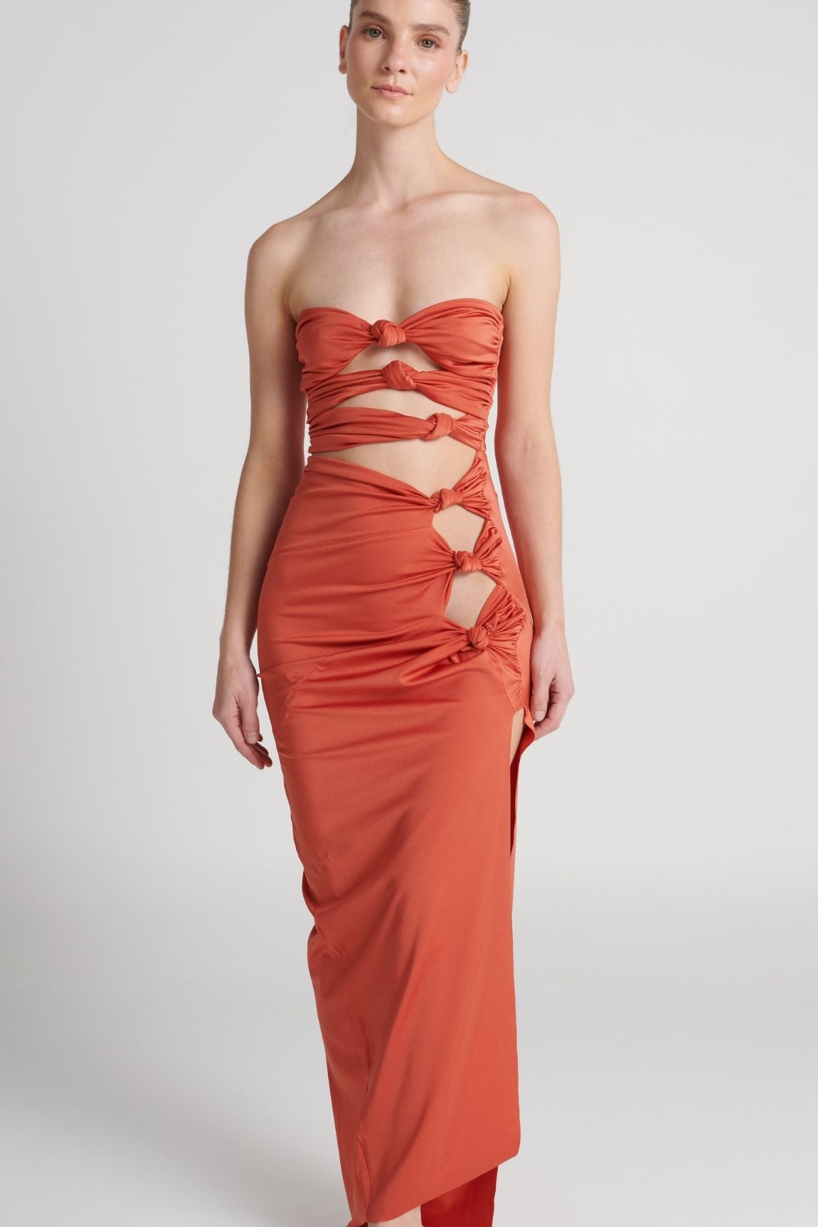 Vestido Auric Crimson