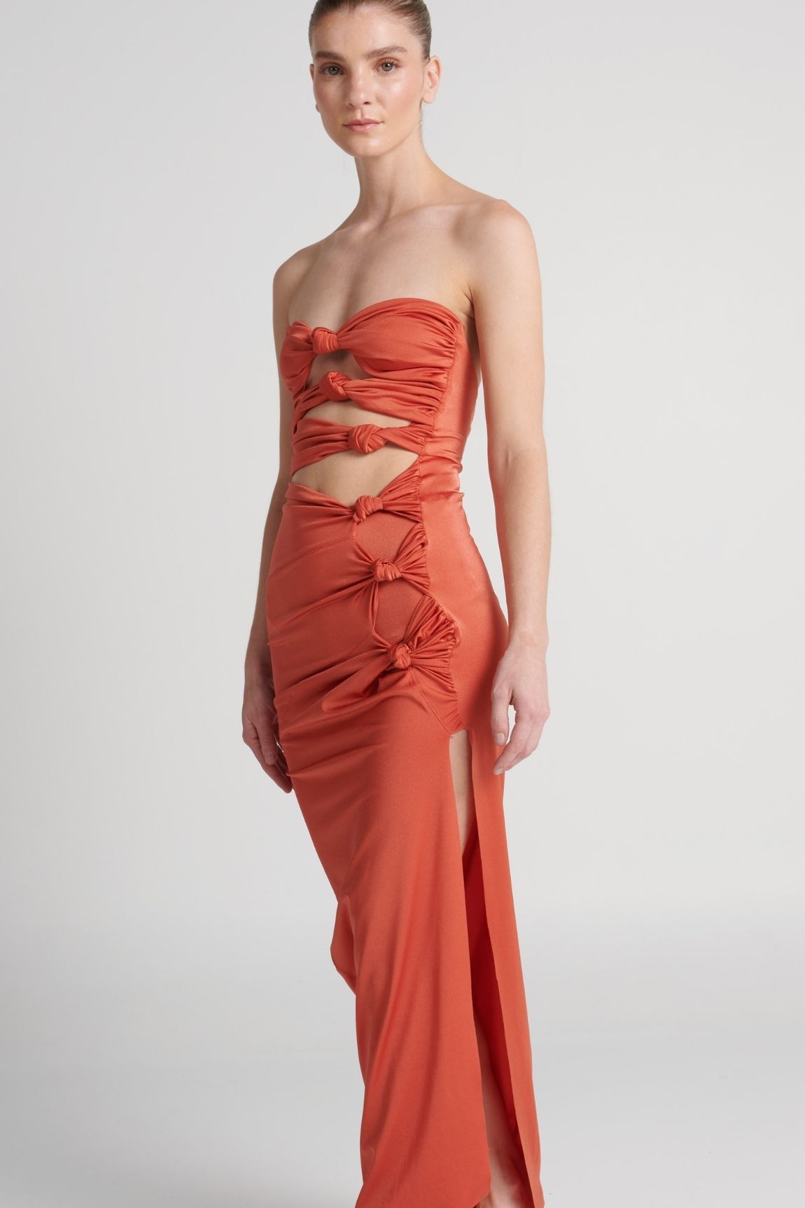 Vestido Auric Crimson