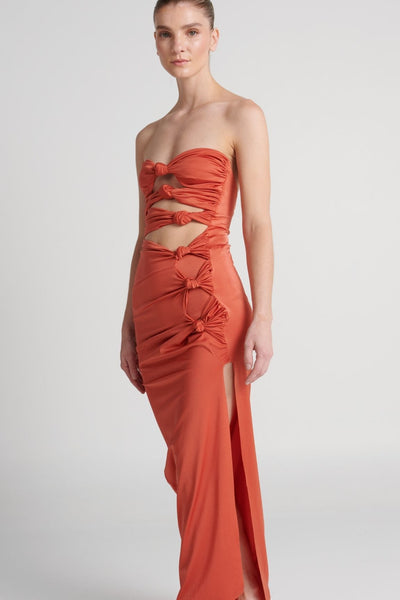 Vestido Auric Crimson