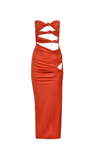 Vestido Auric Crimson
