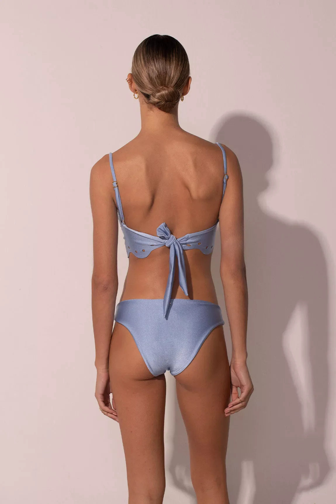 Top La Femme Mini Pois Bleu