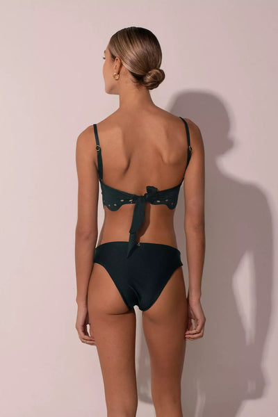 Top La Femme Mini Dotted Emeraude 