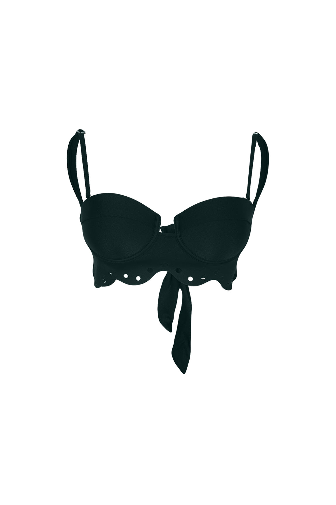 Top La Femme Mini Dotted Emeraude 