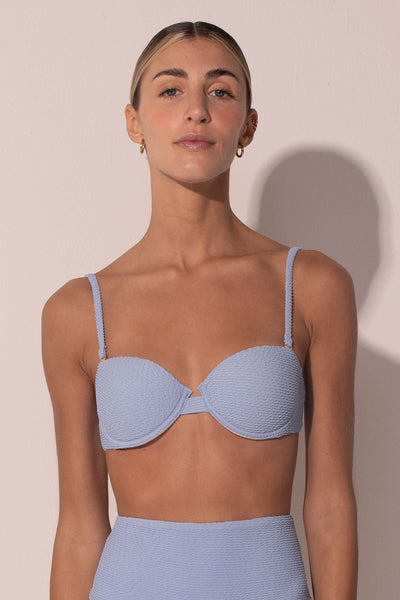 Top The Balconette Scrunchie Blue