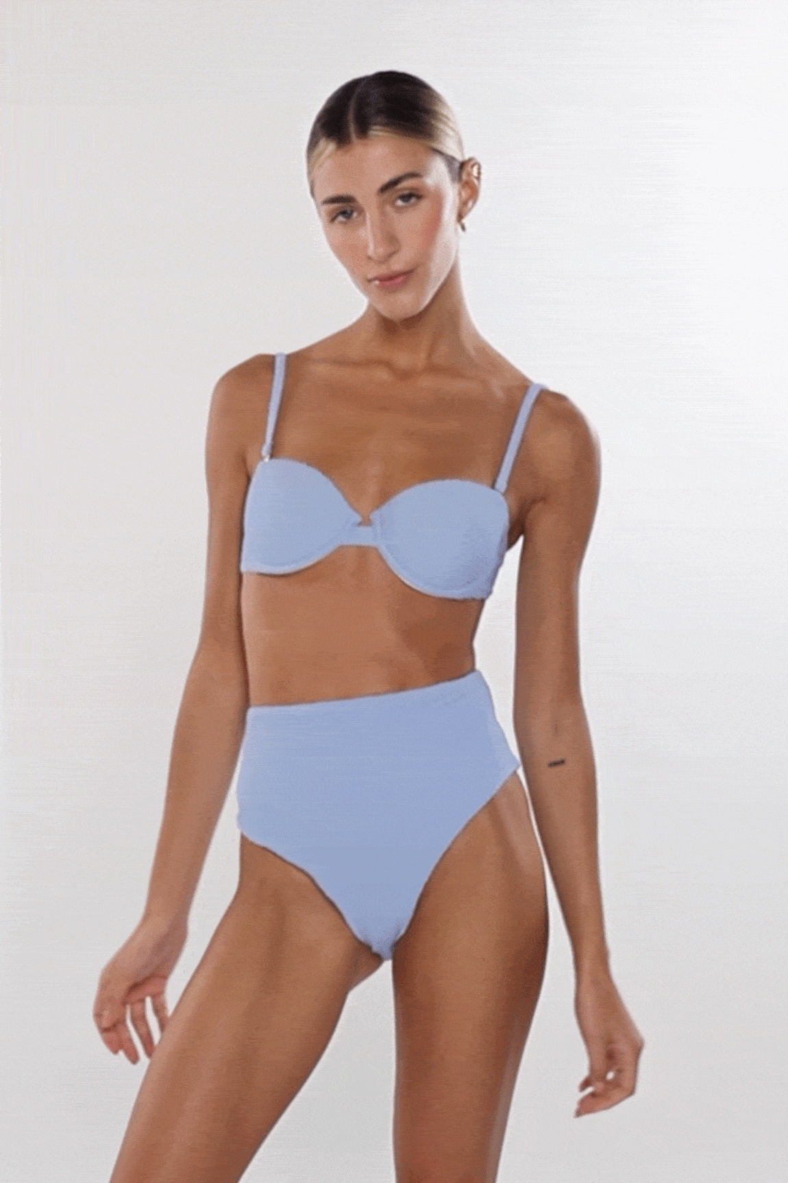 Top The Balconette Scrunchie Blue