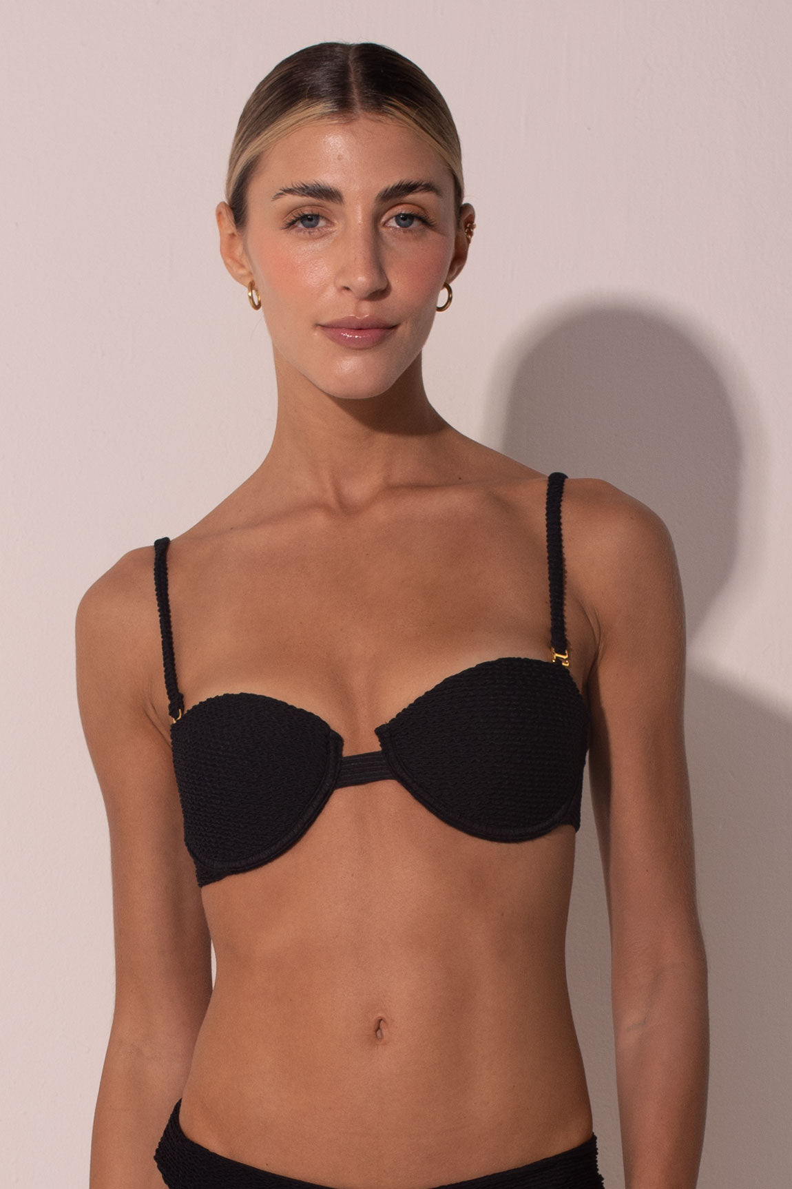 Top The Balconette Scrunchie Black