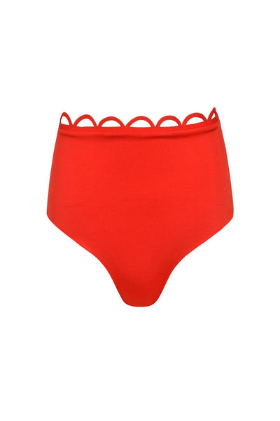 Bottom High Waist Nacaré Red