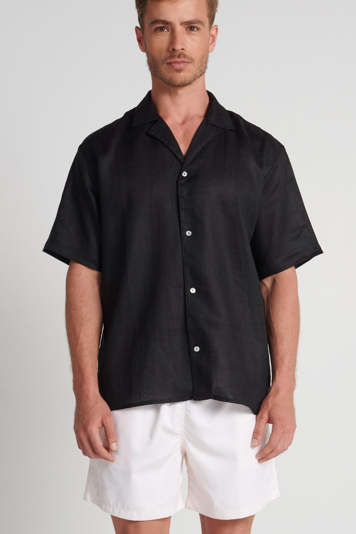 Camisa The Black Resort Hommes Lin 