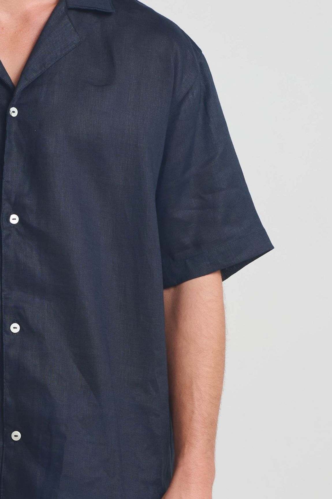 Camisa The Navy Resort Hommes Lin 