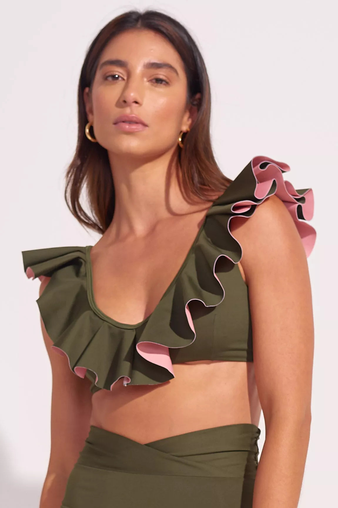 Top My Indulgent Bolero Olive