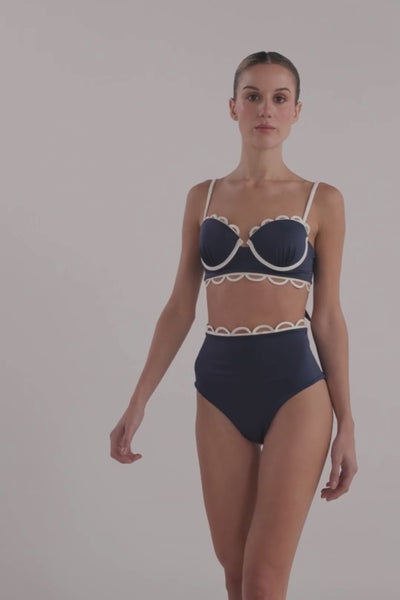 Bottom High Waist Nacaré Navy